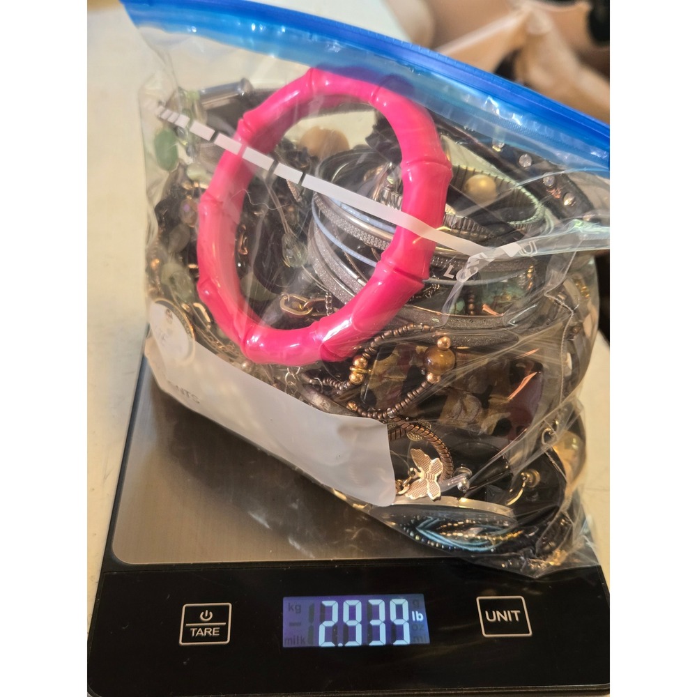 2.9 Lbs Jewelry Lot Crafters Beads Jewelry Bundle Broken Jewelry